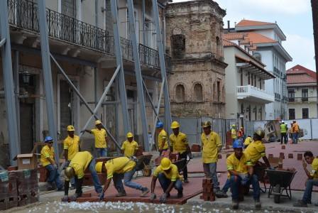 Chantier de voirie, Panama Ciudad